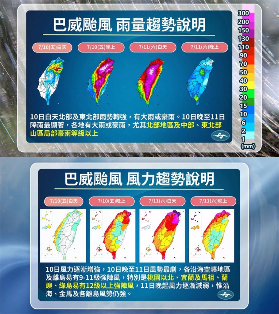 中颱巴威強襲「今夜恐觸陸」!林嘉愷曝颱風中心「這時間離台最近」示警了