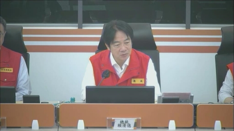 巴威來襲!賴清德坐鎮災變中心提3指示:盼國軍協助中央地方解決問題