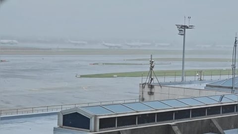 颱風威力十足!桃機表定760架次起降 僅2機到場「出入境掛零破紀錄」