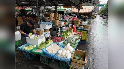 颱風導致到貨量減少 桃園蔬菜批發市場平均交易價格上漲34%