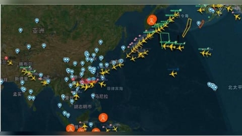 航班全擠回來了！桃機迎復飛高峰　粉專曝光「滿天飛機」雷達圖