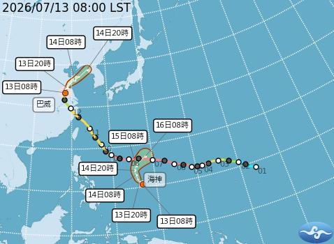 巴威剛走「海神」隨後生成!這路徑預測「恐90度大轉彎」直衝台灣