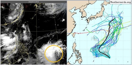 巴威剛走「海神」隨後生成!這路徑預測「恐90度大轉彎」直衝台灣