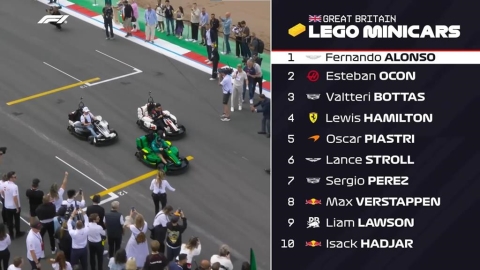 F1(影)/銀石賽道樂高大亂鬥!手拉車、切西瓜、丟積木樣樣來 還開到冒煙網笑爛
