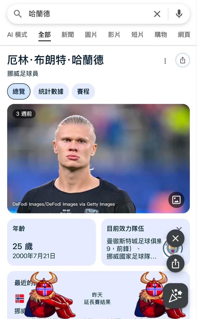 世足賽(影)／這裡也有超可愛「維京划船」！Google搜尋「哈蘭德」一鍵加入