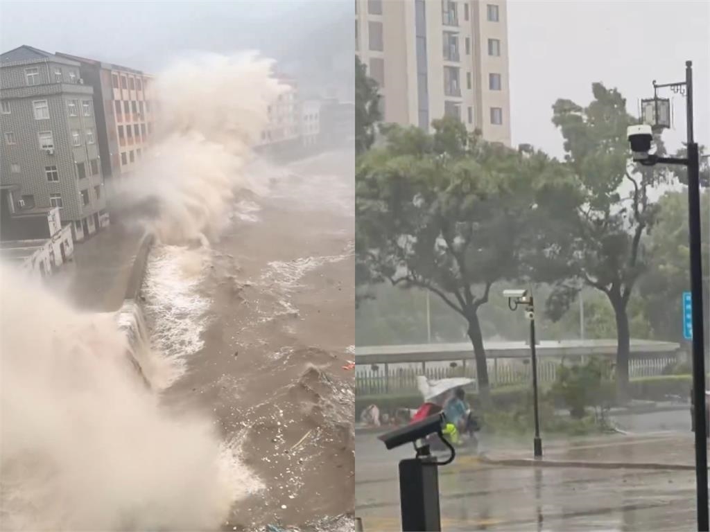 巴威狂襲中國掀6層樓巨浪!劉樂妍曝「當地慘況」嚇瘋:車全都在水裡