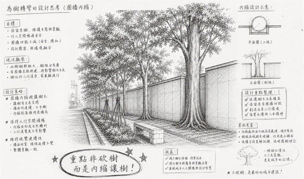 北市砍樹爆爭議!陳水扁昔首創「空間解嚴」拆牆讓樹:總統官邸圍牆沒比老樹重要