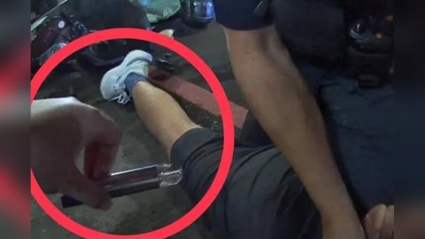 綠燈發呆露餡 53歲騎士拒檢被逮唾液快篩涉毒駕