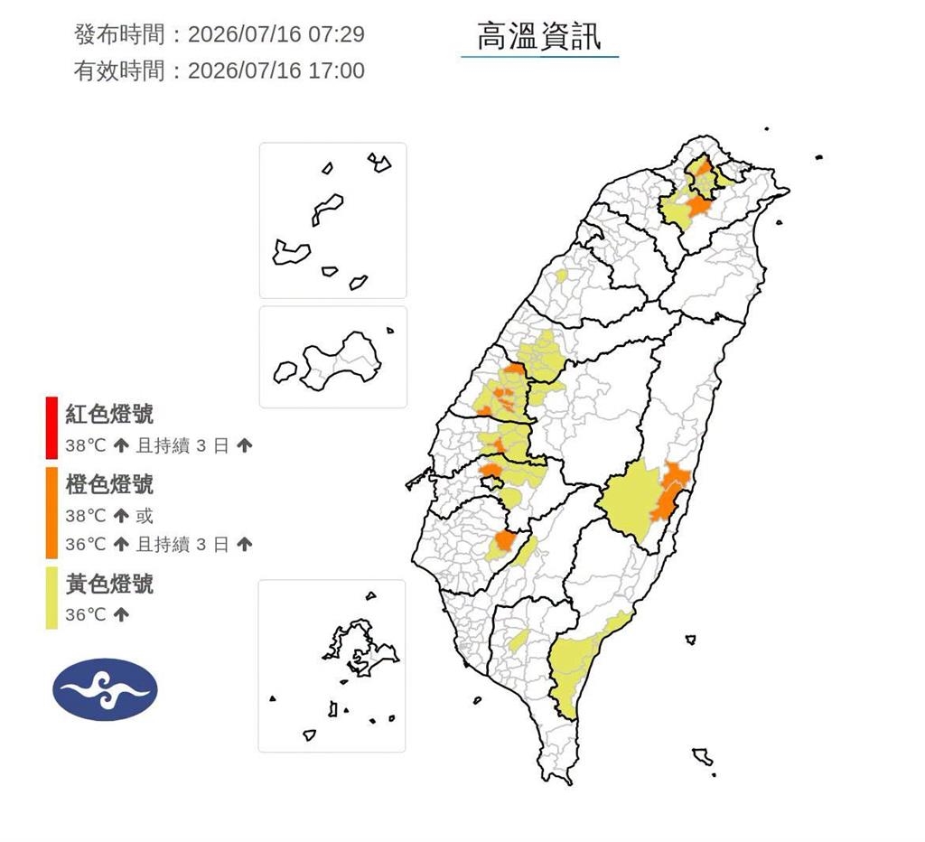 全台熱飆36度氣溫烤番薯!午後防劇烈雷雨 「這時間」起高壓西伸、雨勢稍緩