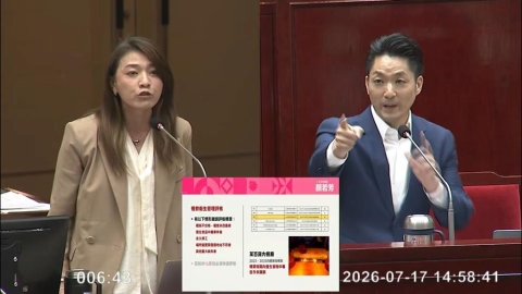 問食安跳針喊高雄有驗嗎 開憤怒技?蔣萬安被酸問A答B