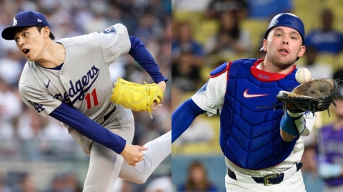 MLB(影)／消失的魔球？捕逸害佐佐木朗希掉分　道奇捕手苦笑嘆「接得很吃力」