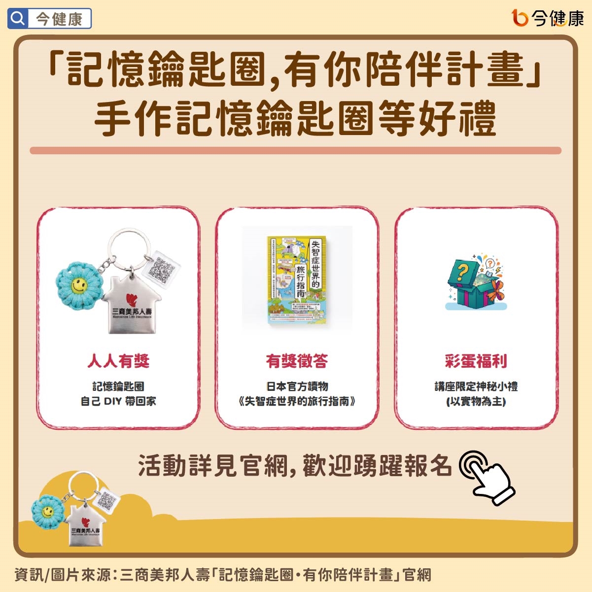 沉浸式失智迷宮體驗!「記憶鑰匙圈」打開迷霧。北中南場次一次看