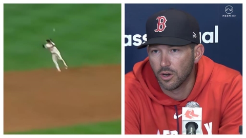 MLB(影)/鄭宗哲「超美技」助紅襪奪超狂14連勝!教頭嗨喊:精彩至極的守備