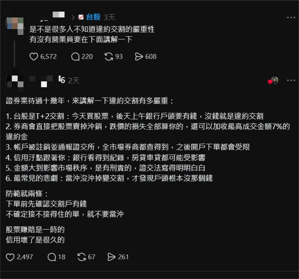 台股猛震盪「違約交割」有多慘?資深營業員揭「6大殘酷真相」賠了夫人又折兵