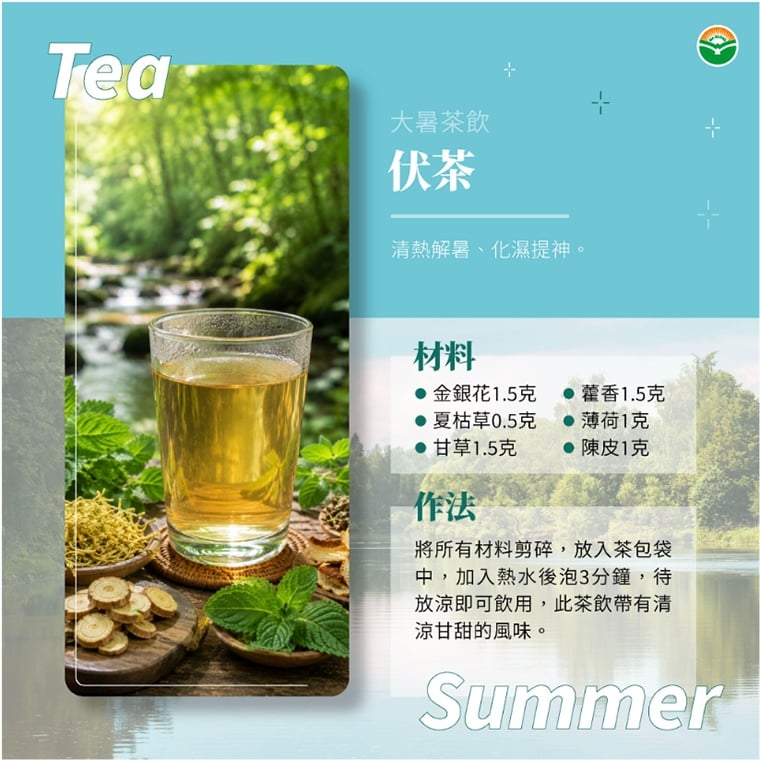 大暑濕熱易中暑 中醫:喝伏茶、按摩穴道有助養心防暑