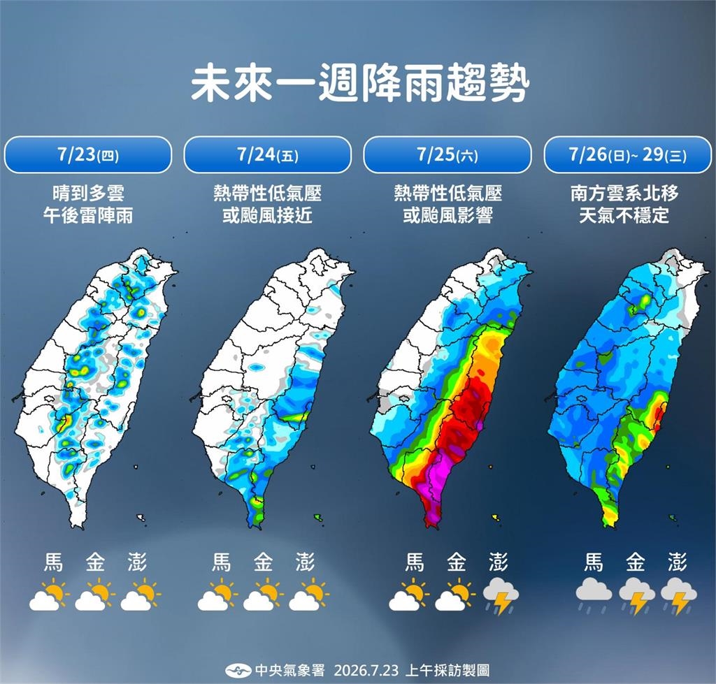快新聞/又有颱風直逼台灣!「紅霞」即將誕生 可能降雨時間、地區全曝光