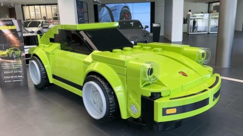 「樂高版保時捷」1：1神還原！實車模型台南展出