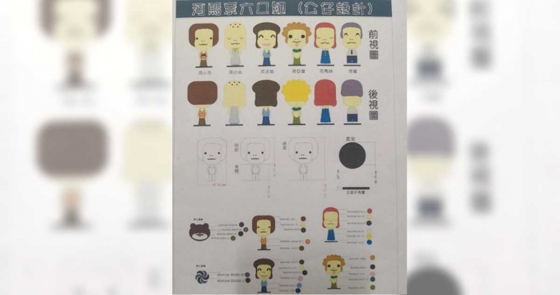女創作者PO出當年的Pantone色票與設計圖，聲稱可作為創作時間的證明。（圖／翻攝自Threads／liu_yun_miss）