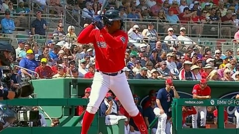 MiLB(影)／紅襪196公分巨漢新秀轟3分砲！回本壘掌擊對方捕手雙方板凳清空