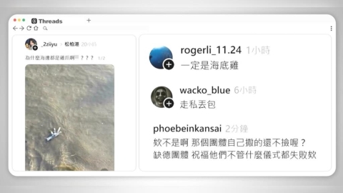 正宗「海底雞」? 台中松柏港賞海景驚見雞爪