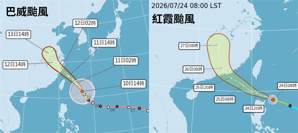 7月2個颱風「閃過台灣、直衝中國」神默契！一票人分析「關鍵1原因」：不是巧合