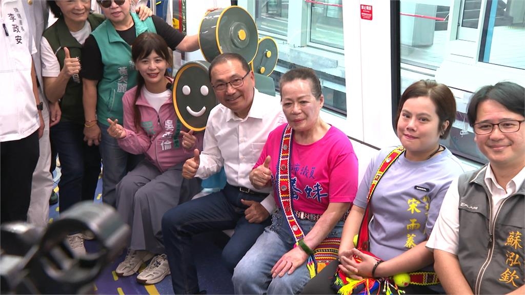 三鶯線試營運破75萬人次　侯友宜開箱原民彩繪列車