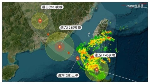紅霞「升級中颱」擦身而過!粉專示警「外圍環流掃全台」 各地風雨曝光