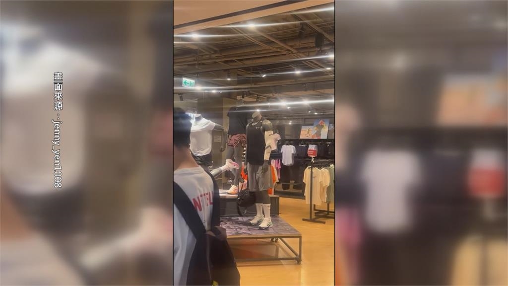 水管破裂釀禍　台南百貨店家天花板漏水　宛如瀑布