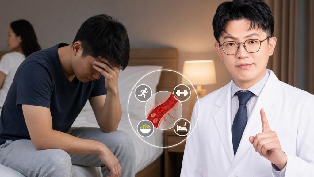 男性保養新趨勢!醫師解析「勃起功能障礙」的成因及改善方式