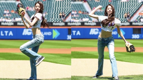 MLB(影)/韓流女神張員瑛來了!「逆天長腿」登大都會投手還與「這明星球員」互動