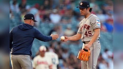MLB(影)／17億身價的今井達也又亂噴了！投0.2局4保送天使不揮棒就能得分