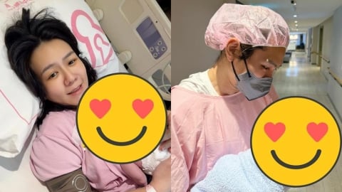 李又汝生了!愛女「小藍莓」報到 「頭胎8.5小時順產」醫驚呼:太少見