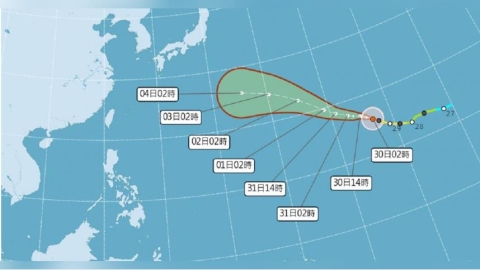 注意午後雷陣雨!強颱白海豚挑戰今年風王 對台暫無影響