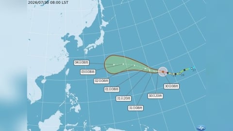 【一週天氣】白海豚颱風路徑南修恐朝台灣北部 將超巴威登今年風王