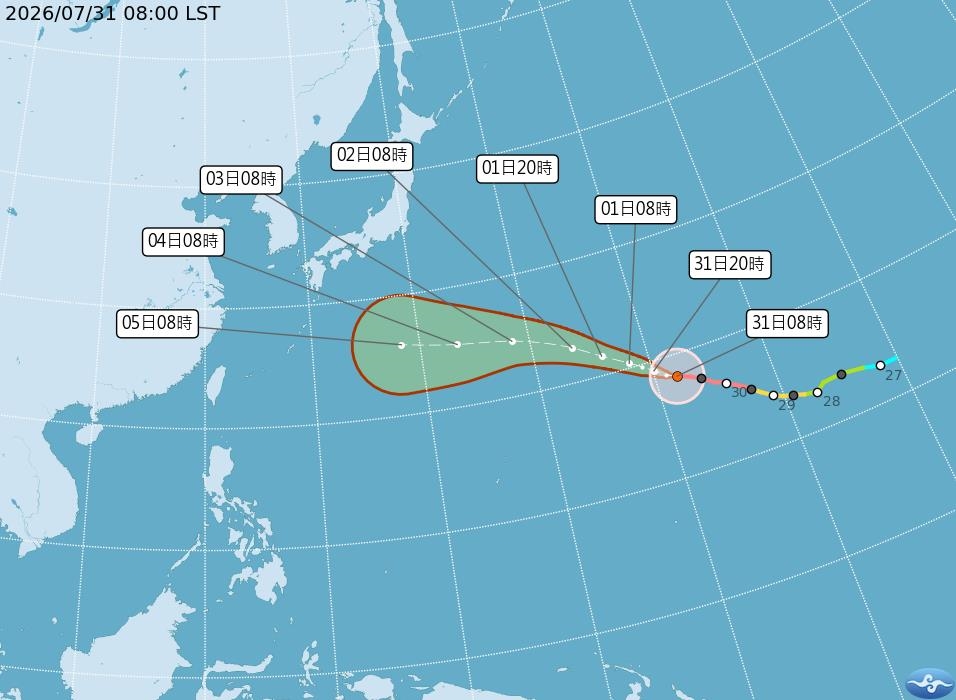 快新聞/白海豚「路徑大轉彎」?最新路徑預測曝光