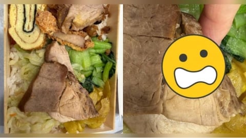 便當驚見「密密麻麻白點」!店家辯肉切太厚 一票人揭真相:再放一下會看到蛆