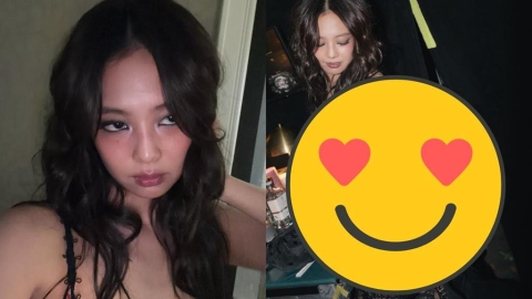 Jennie罕穿性感薄紗Bra!透視薄紗「下身若隱若現」絕美辣照曝光