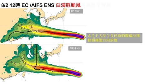 放假希望升高？「白海豚」最高機率路徑出爐　影響台灣最劇時間曝