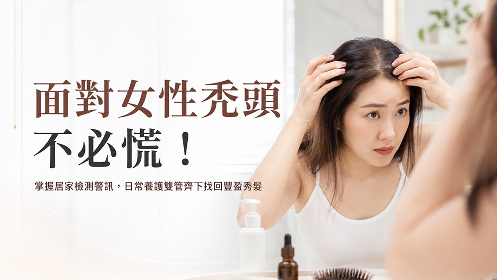 面對女性落髮不必慌!掌握居家觀察重點:建立日常頭皮養護習慣