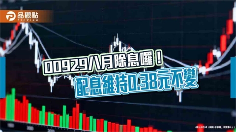 00929配息0.38元不變!年化配息率逾16% 想領息最晚這天買