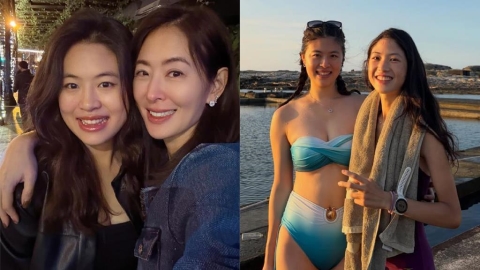 賈永婕女兒辣曬比基尼放閃!隔空親吻全被抓包 男友「超狂背景」曝光