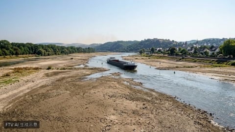 熱浪襲德萊茵河水位創歷史新低 部分貨運停擺運費暴漲