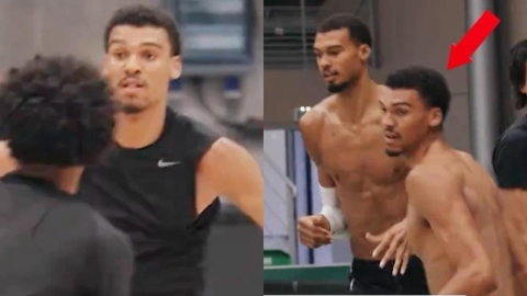 NBA(影)/外星兄弟合體!文班亞馬弟弟隨馬刺練球 外媒直呼:一起打NBA超狂的