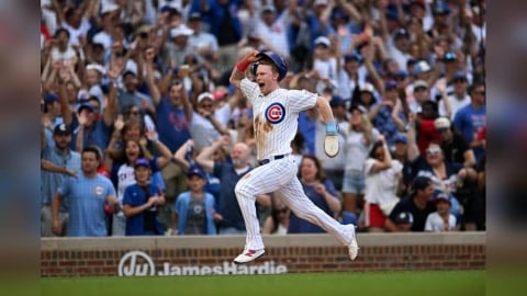 MLB(影)/11局放膽盜三壘!PCA「神跑壘」助小熊再見勝 MVP籌碼再加分