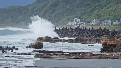 白海豚來了! 基隆.新北.馬祖"巨浪告警" 宜蘭颳強風路樹倒.電線被吹落