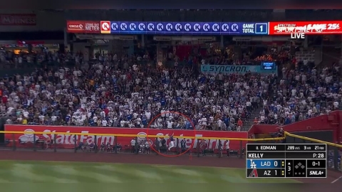 MLB(影)/卡仔搶劫啊!飛身跳躍空中抓飛鳥 硬生生沒收艾德曼追平砲