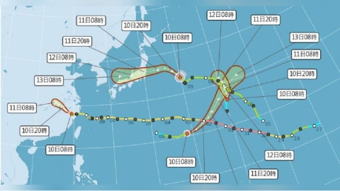4颱共舞機率低！台灣周邊水氣充沛　「2大階段影響」慎防豪、大雨