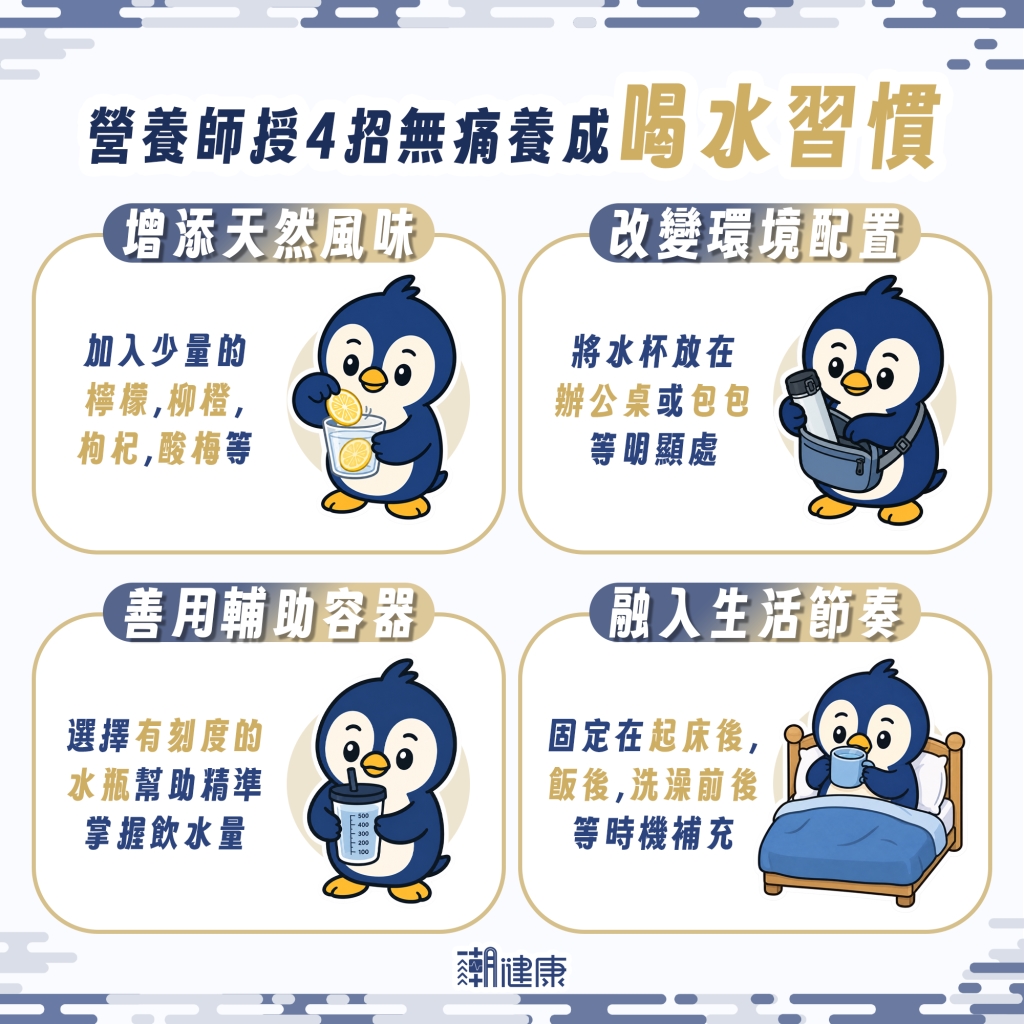 覺得白開水太無聊? 4招無痛養成喝水習慣
