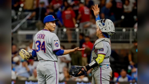 MLB(影)／笑得像個孩子一樣！千賀滉大喜收生涯首救援成功　紀念球卻慘遭「蛋雕」