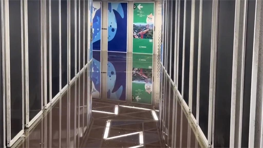 基隆天晴竟淹水!愛三路地下道淹 童子瑋批「怎麼又淹水」?